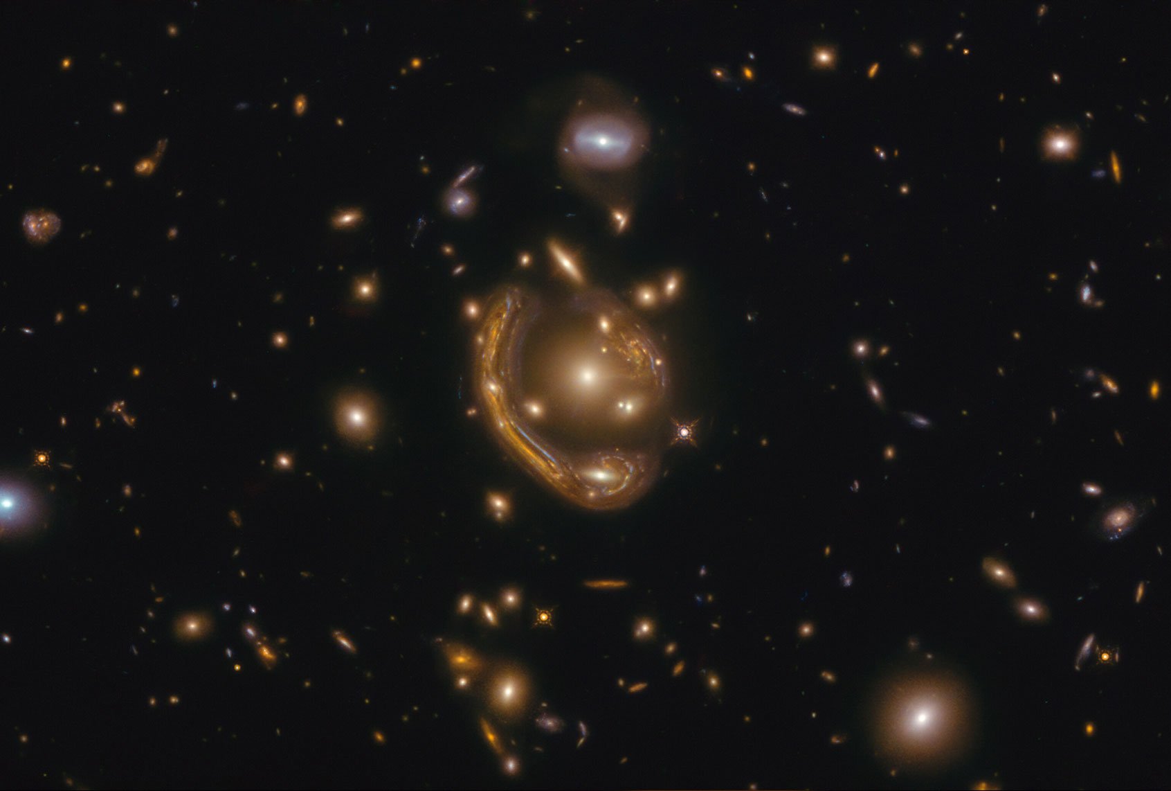 What was the "melted ring" that Hubble saw?
